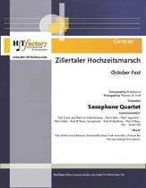 Zillertaler Hochzeitsmarsch - October Fest - Saxophone Quartet - Eb P.O.D cover